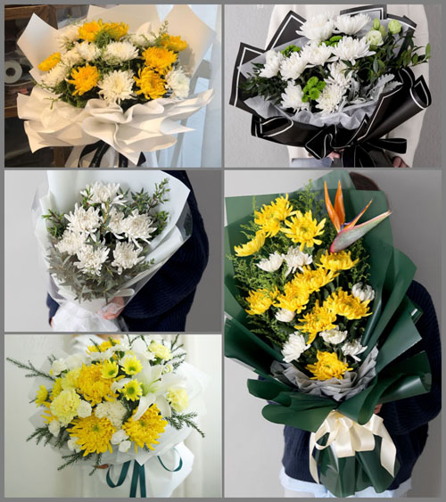 山西忻州原平市子干乡白事花束代送